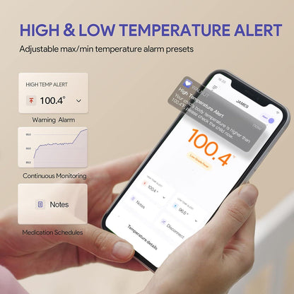 Bærbart termometer til børn